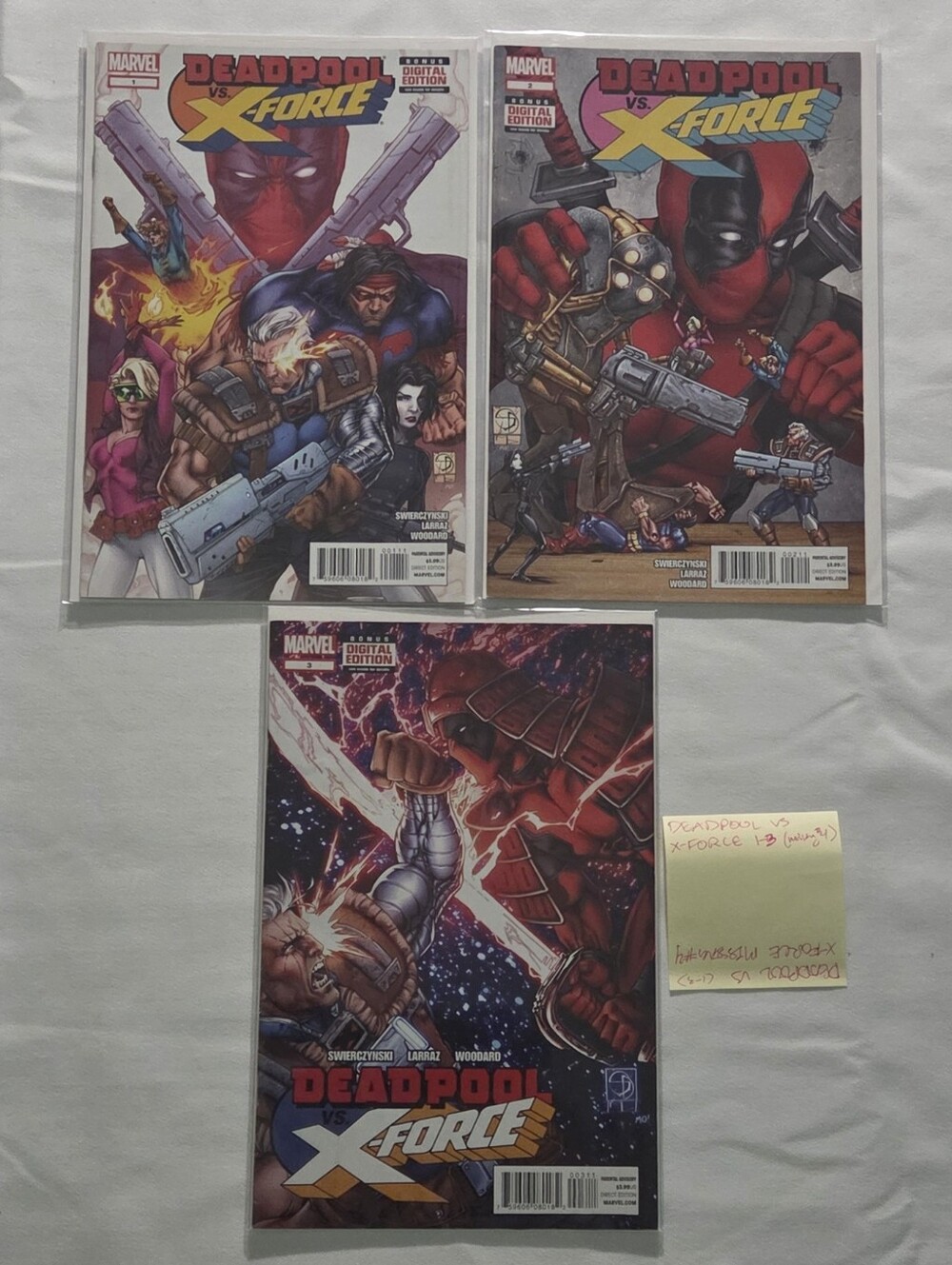 Deadpool vs X-Force (2014) comic book lot